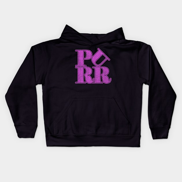 PURR! Kids Hoodie by bronzarino